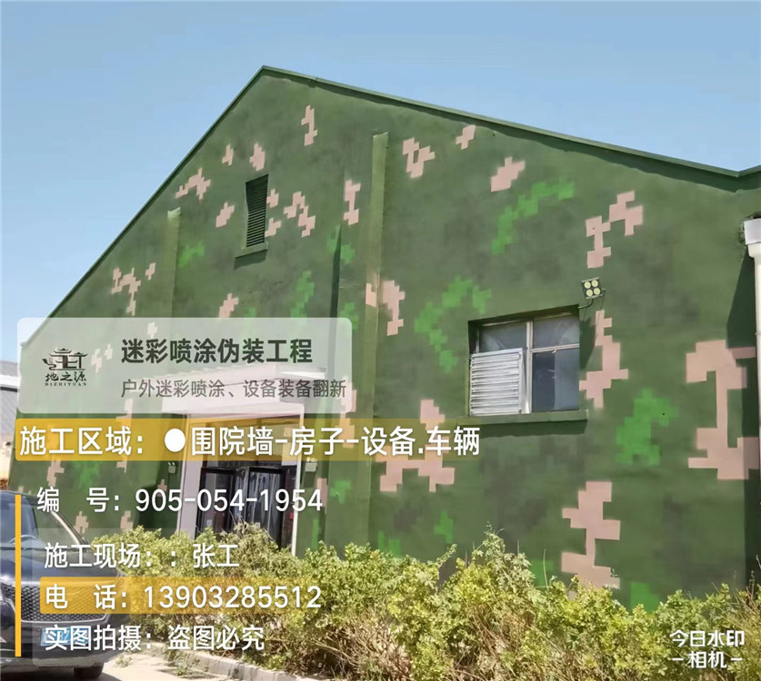 梧州外墙数码迷彩漆施工报价清单（100㎡标准墙面测算）